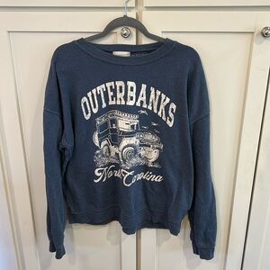 GUC Blue Altar’d State Outer Banks Oversized Sweatshirt (Small)